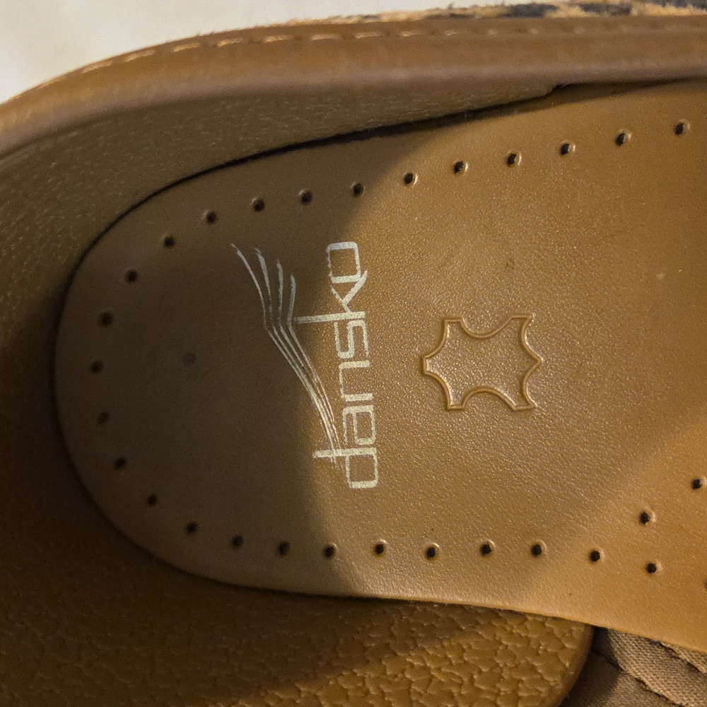 Dansko Professional Leopard Print Clogs Size 42 1… - image 2